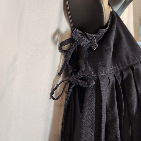 VTG Floral Semi Sheer Linen Triple Tie Sleeve Witchy Cottagecore Coquette Small - Picture 7 of 10